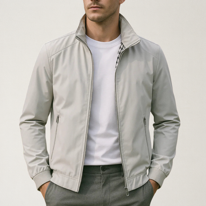 Noble Men's Jacket featuring a windproof design and straight fit, ideal for stylish outdoor protection. 0
