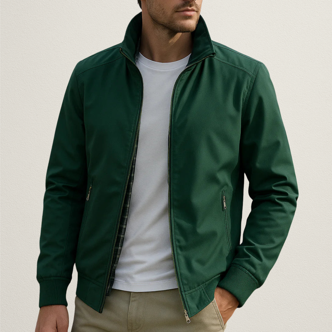 Noble Men's Jacket featuring a windproof design and straight fit, ideal for stylish outdoor protection. 2