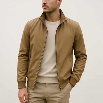 Noble Men's Jacket featuring a windproof design and straight fit, ideal for stylish outdoor protection. 3