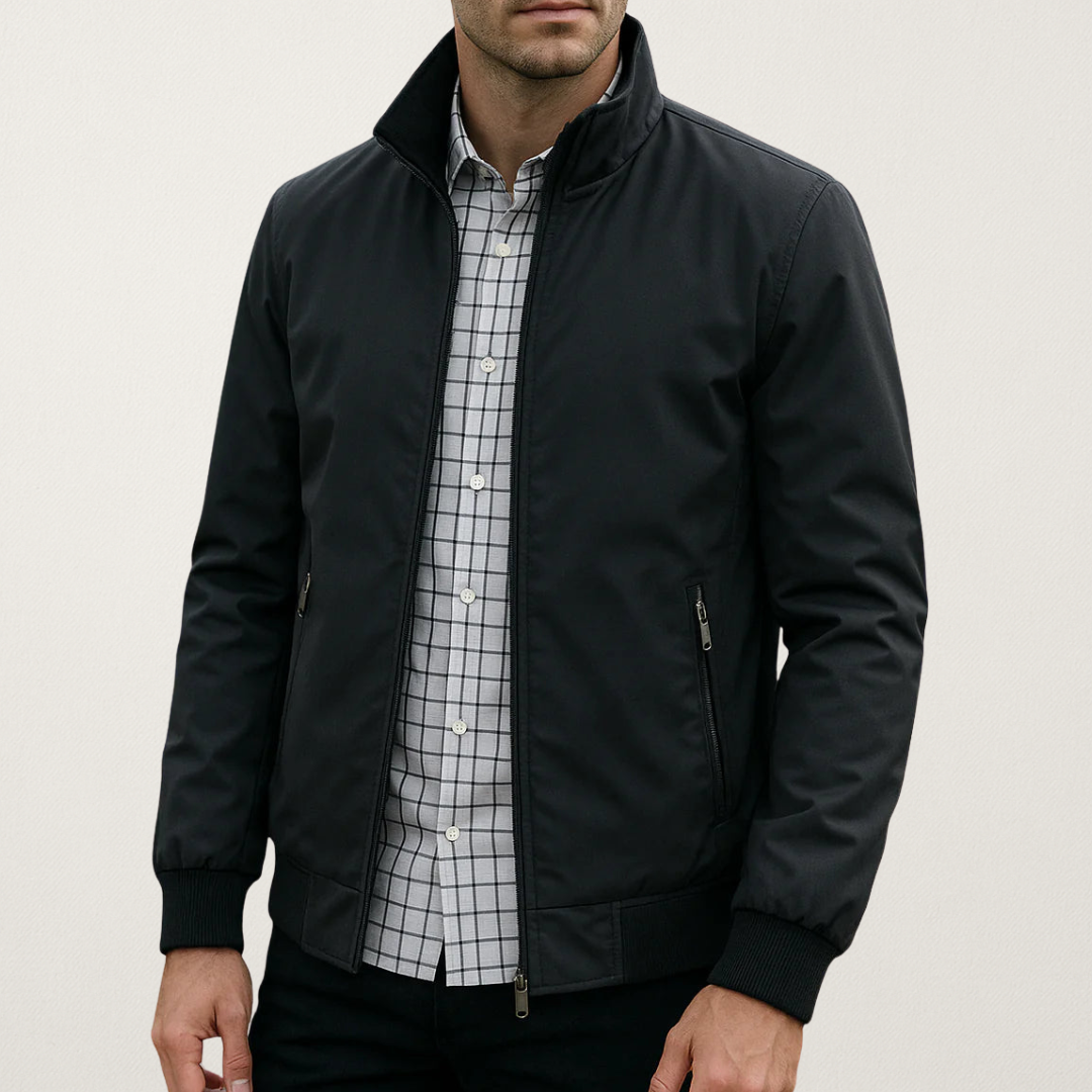 Noble Men's Jacket featuring a windproof design and straight fit, ideal for stylish outdoor protection. 4