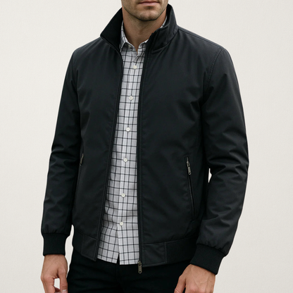 Noble Men's Jacket featuring a windproof design and straight fit, ideal for stylish outdoor protection. 4