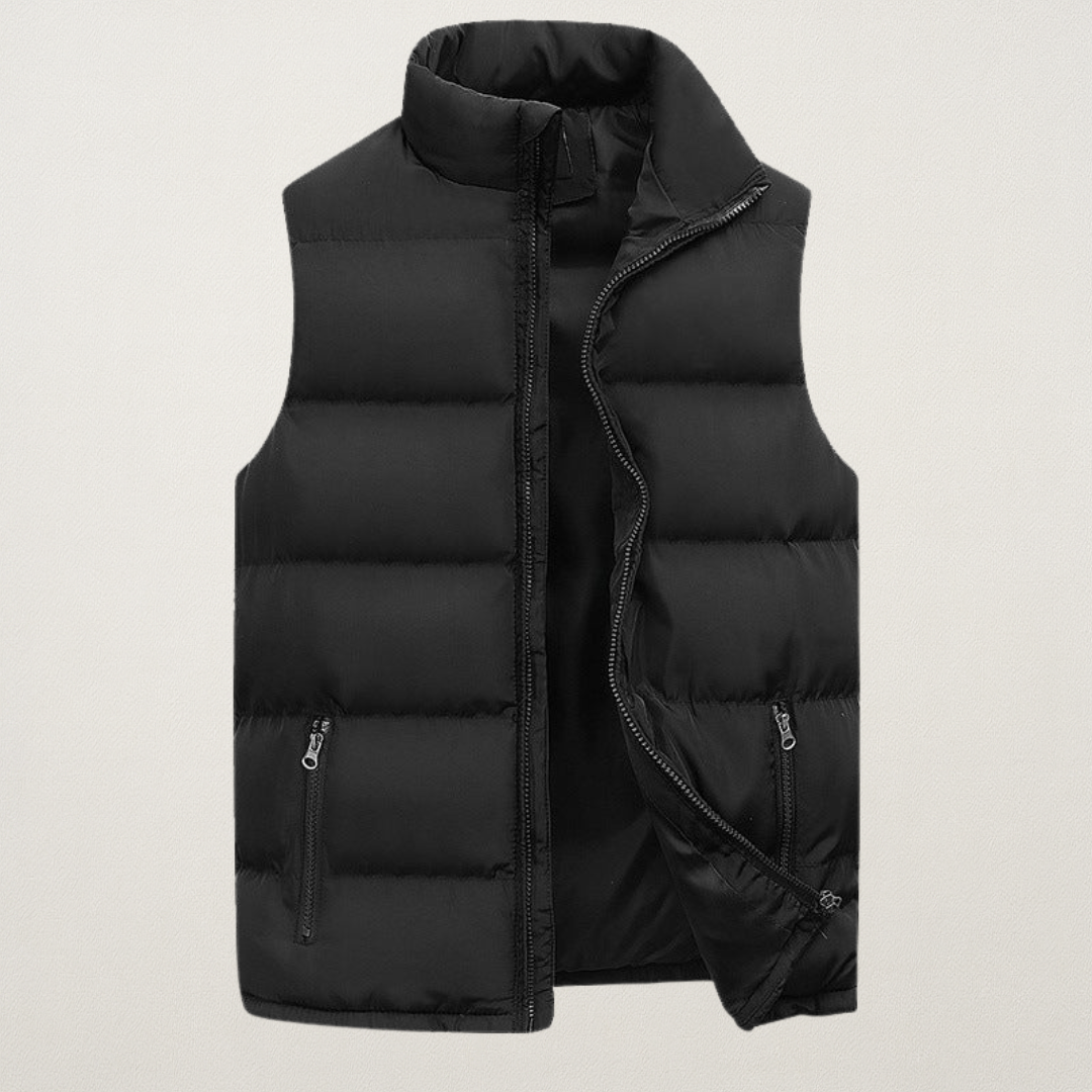 Noble men's vest featuring a modern cut, designed for style and comfort, equipped with practical pockets for everyday convenience. 3