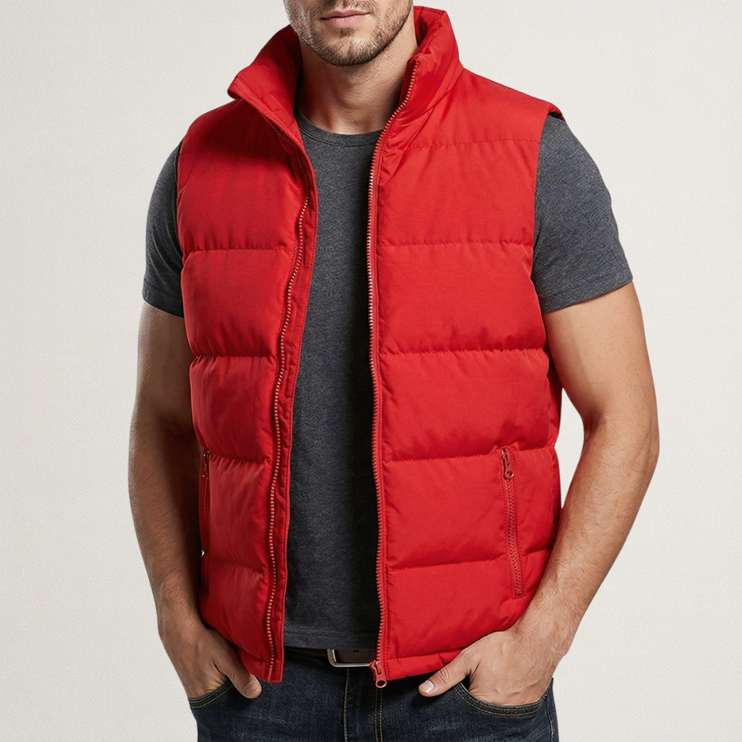 Noble men's vest featuring a modern cut, designed for style and comfort, equipped with practical pockets for everyday convenience. 4