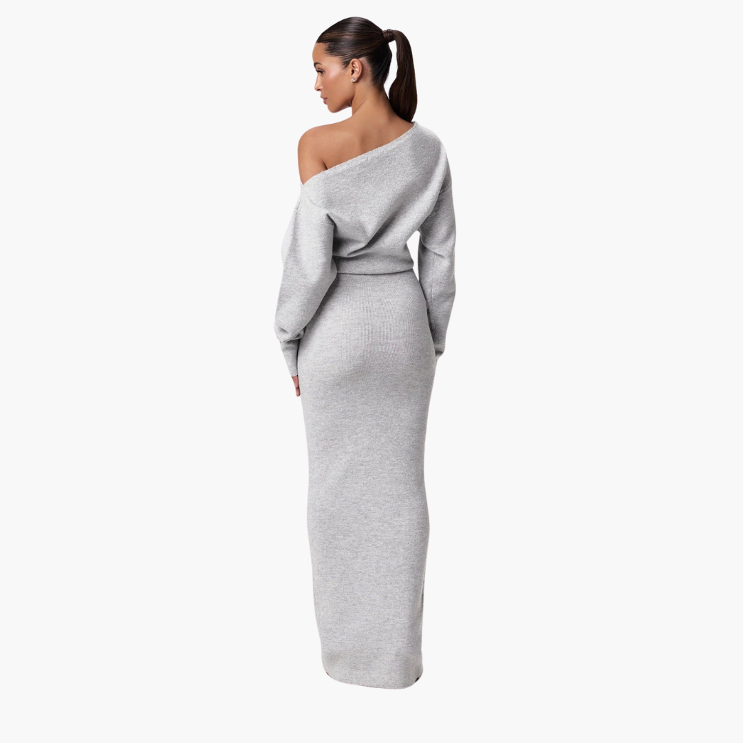 Opal Women's Cocktail Dress featuring an elegant off-shoulder design and a flattering fit, perfect for formal events and special occasions. 5