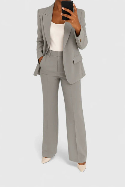 Palynette Women’s Two-Piece Suit Set featuring an elegant silhouette and versatile style, perfect for professional or casual occasions. 2