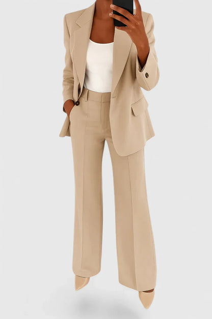 Palynette Women’s Two-Piece Suit Set featuring an elegant silhouette and versatile style, perfect for professional or casual occasions. 3