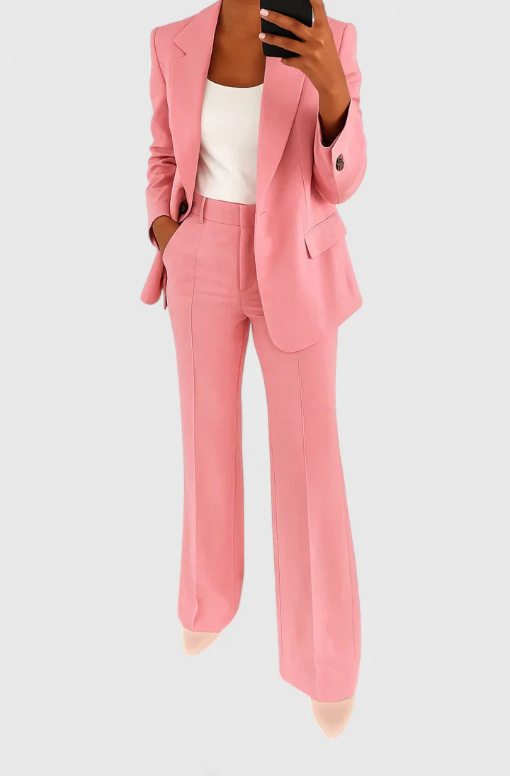 Palynette Women’s Two-Piece Suit Set featuring an elegant silhouette and versatile style, perfect for professional or casual occasions. 5