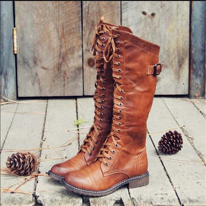 Prudence Women's Tall Lace-Up Riding Boots featuring a classic riding style and adjustable fit, perfect for equestrian enthusiasts and fashion-forward individuals. 0