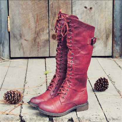 Prudence Women's Tall Lace-Up Riding Boots featuring a classic riding style and adjustable fit, perfect for equestrian enthusiasts and fashion-forward individuals. 1