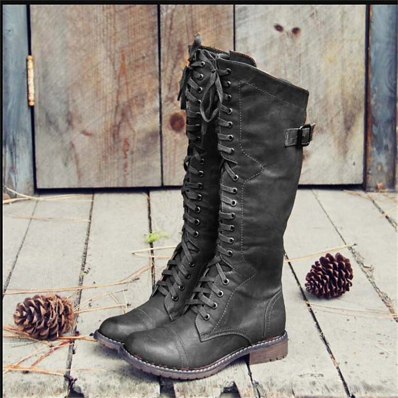 Prudence Women's Tall Lace-Up Riding Boots featuring a classic riding style and adjustable fit, perfect for equestrian enthusiasts and fashion-forward individuals. 2