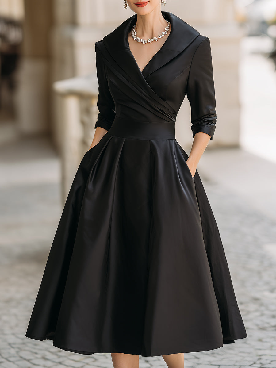 Radiant Women's Midi Dress featuring an elegant shine, designed for a flattering fit, perfect for any occasion. 4