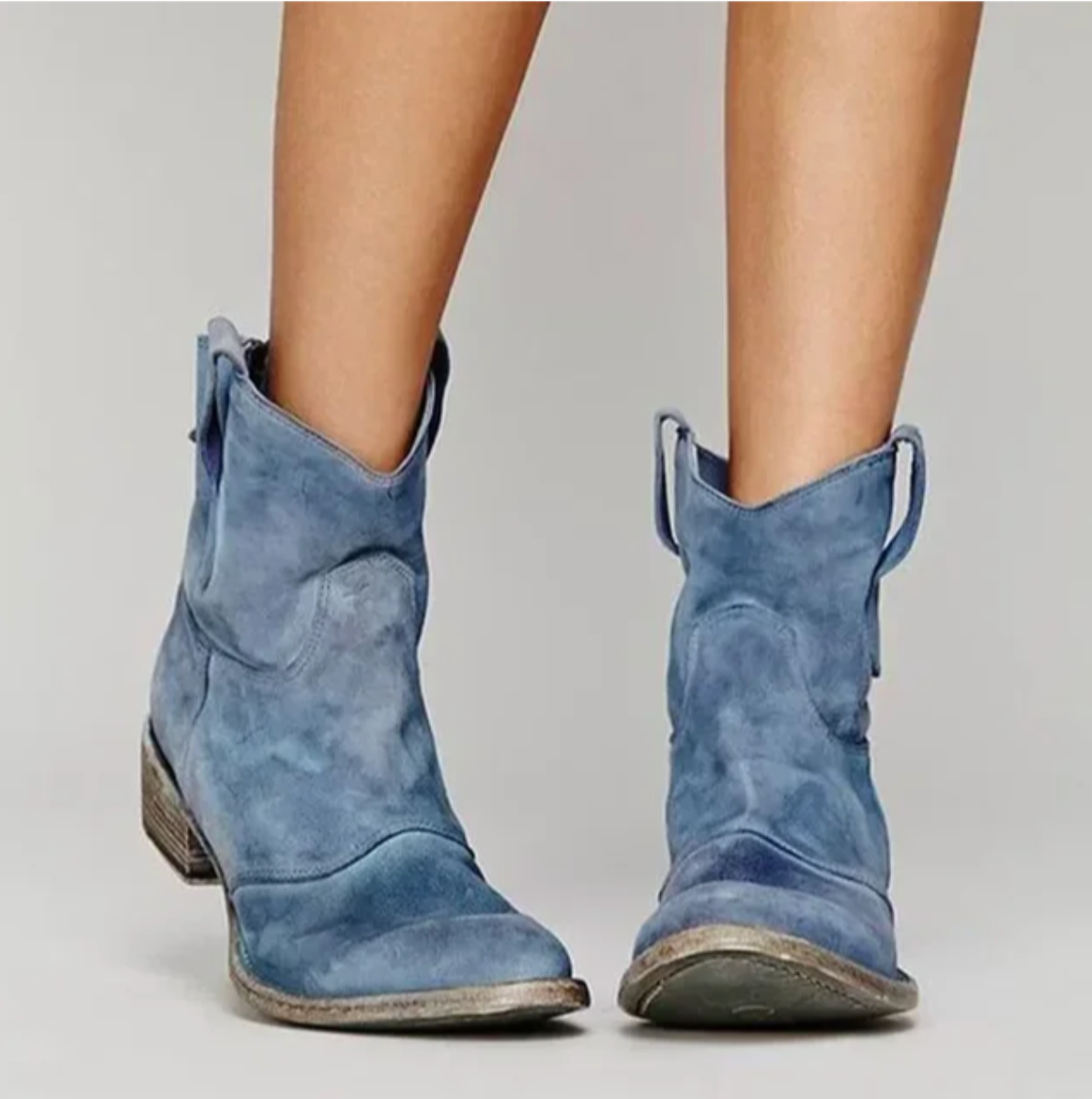 Rosie Women’s Western Boots featuring a stylish suede design and distinctive seams, perfect for adding a touch of western flair to any outfit. 2