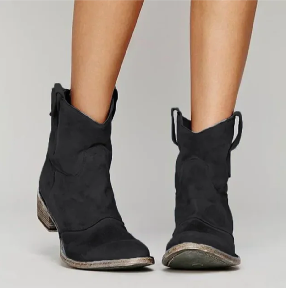 Rosie Women’s Western Boots featuring a stylish suede design and distinctive seams, perfect for adding a touch of western flair to any outfit. 3
