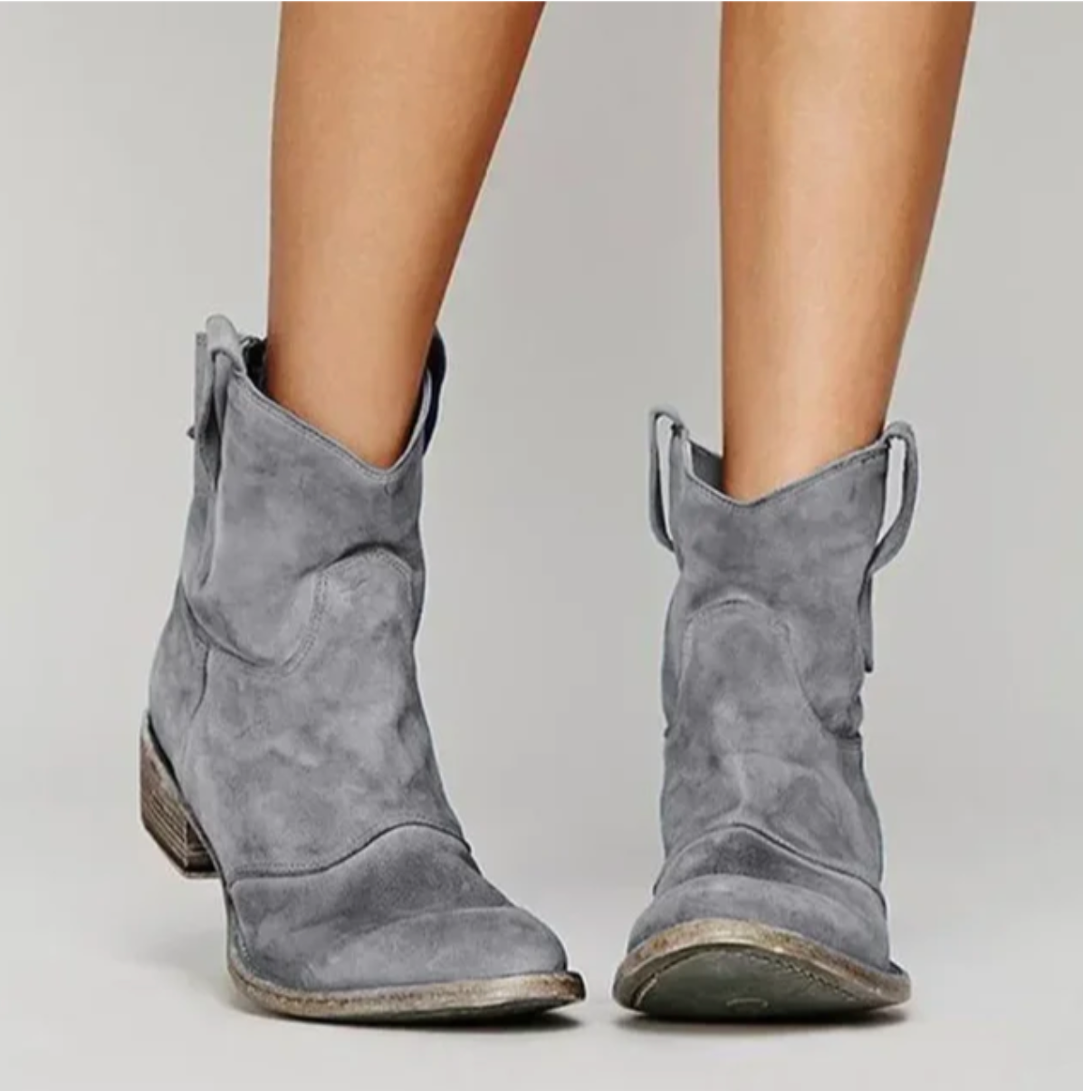 Rosie Women’s Western Boots featuring a stylish suede design and distinctive seams, perfect for adding a touch of western flair to any outfit. 4