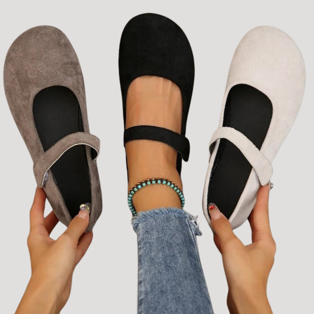 Sera Women’s Mary Jane Flats featuring a soft suede finish and a secure strap for comfortable and stylish everyday wear. 5