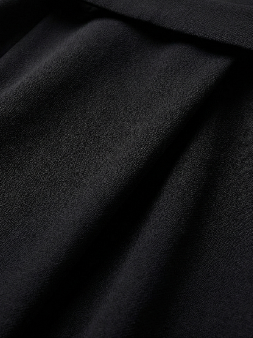 Sereia Women’s Midi Dress featuring a stylish waist band and elegant cape sleeves, perfect for sophisticated occasions. 4