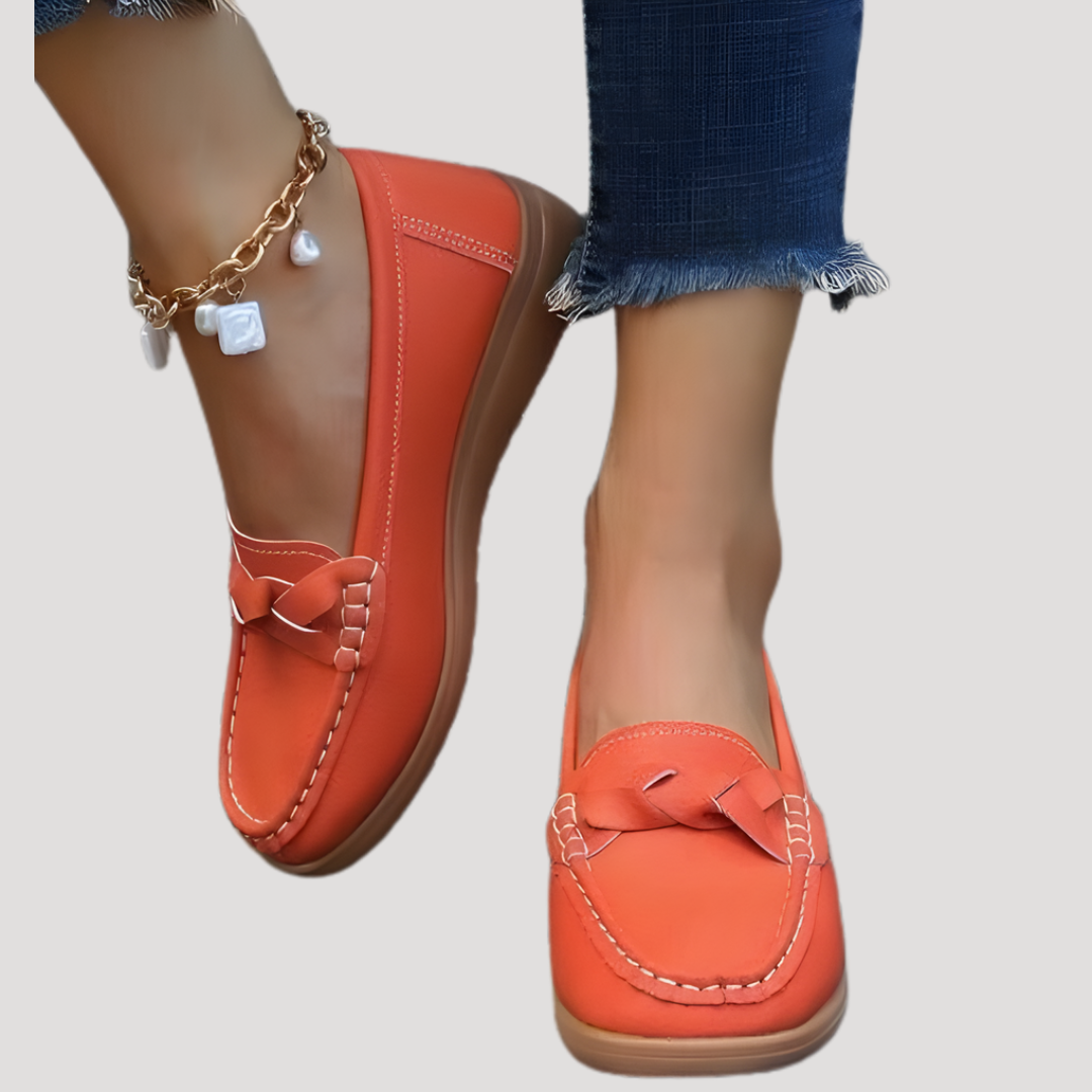 Soleil Women’s Loafers featuring a soft faux leather design, perfect for stylish comfort and everyday wear. 3