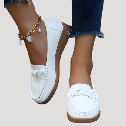 Soleil Women’s Loafers featuring a soft faux leather design, perfect for stylish comfort and everyday wear. 4
