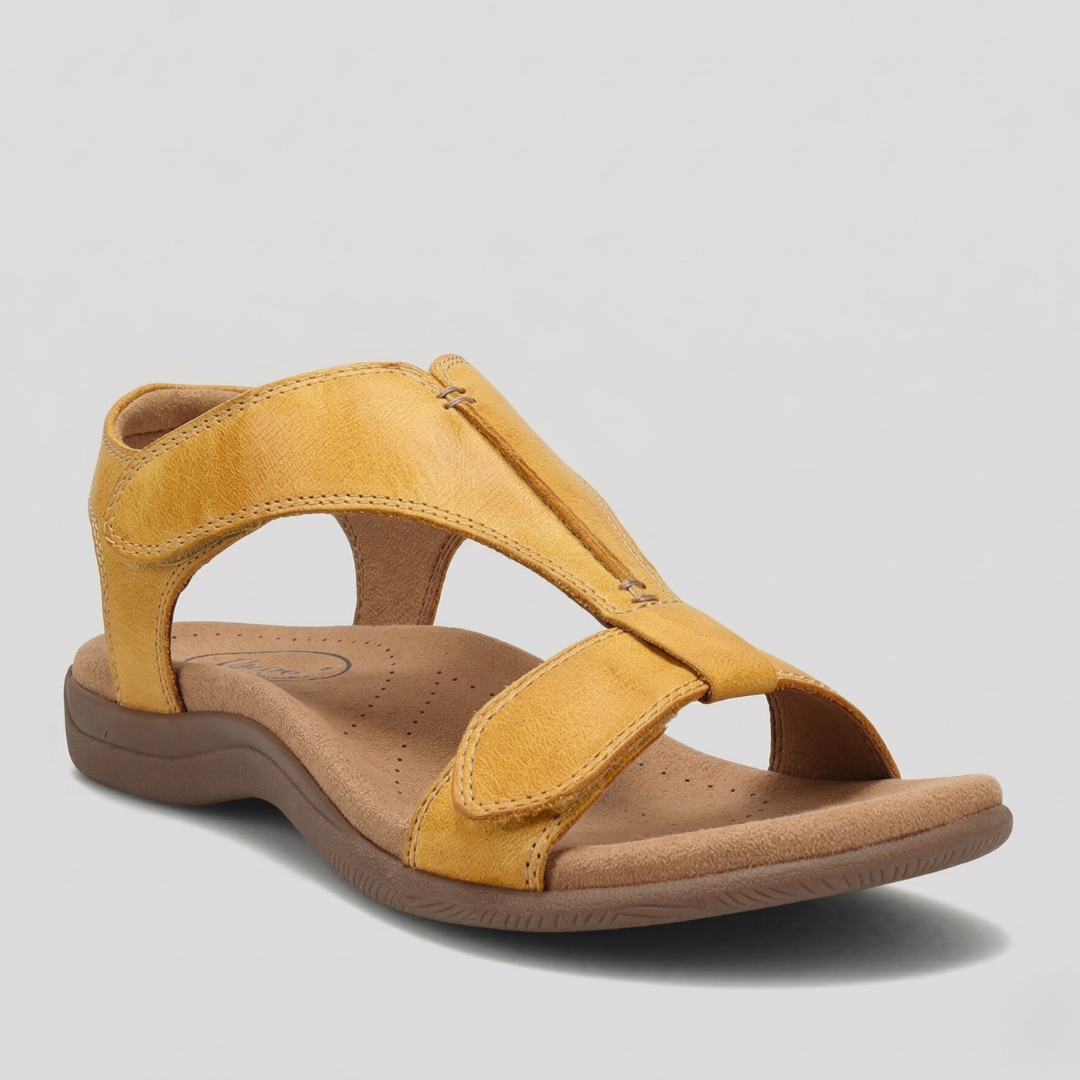 Soleil Women’s Sandals featuring a secure strap design for comfort and stability, perfect for summer outings and casual wear. 4