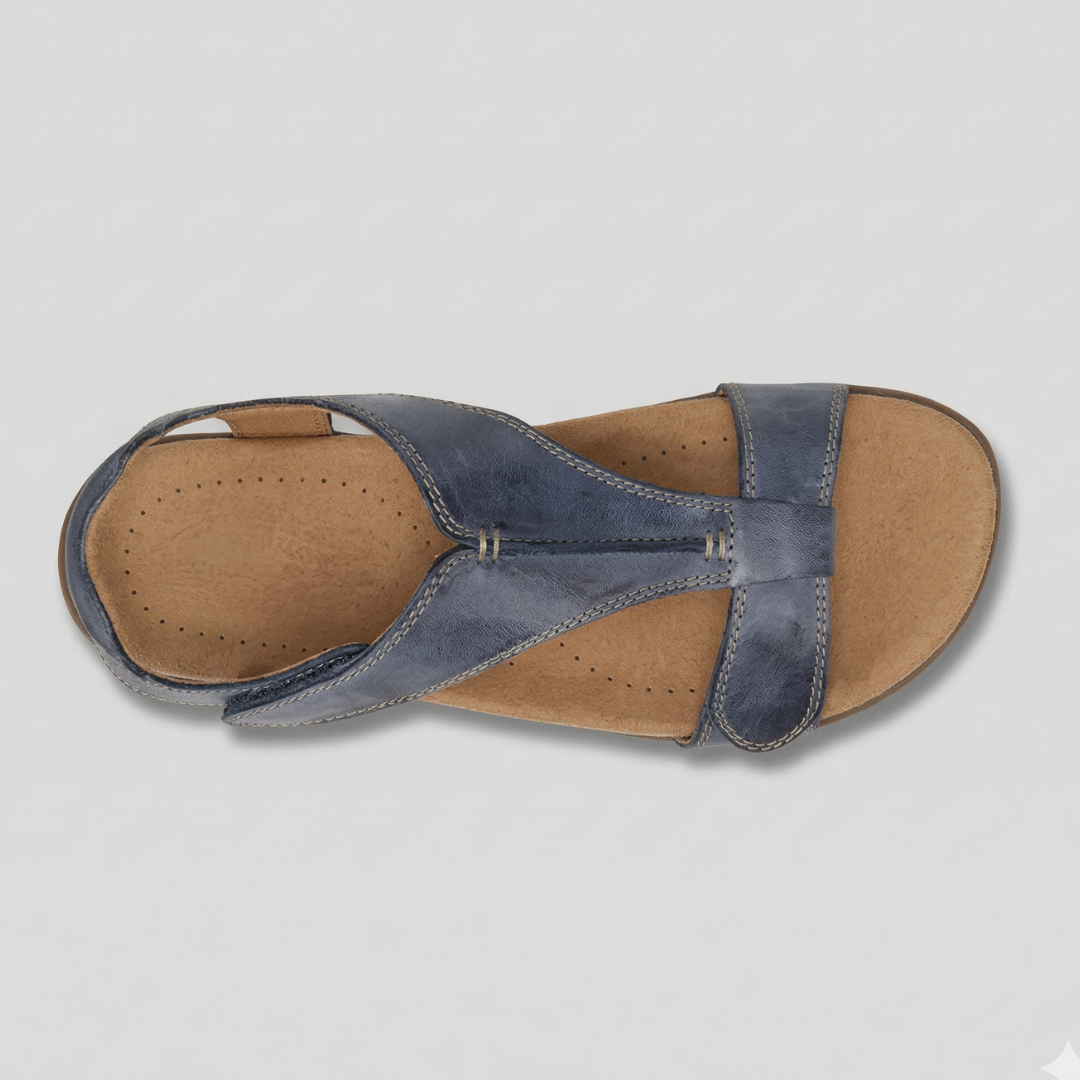 Soleil Women’s Sandals featuring a secure strap design for comfort and stability, perfect for summer outings and casual wear. 6