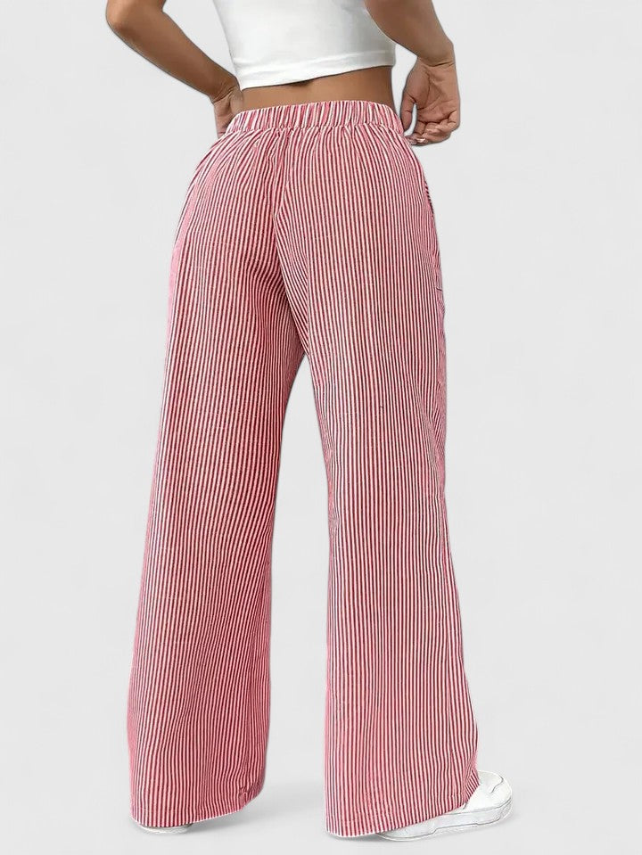 Talia Women’s Trousers featuring an adjustable waist and stylish wide-leg design for comfort and versatility. 5