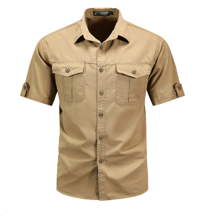 Trek Men's Shirt featuring functional pockets and a durable design, perfect for outdoor adventures and everyday wear. 0