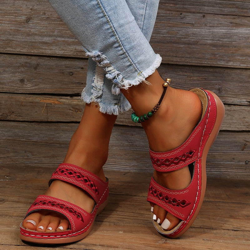Valora Women’s Orthopedic Sandals featuring triple arch support and posture alignment for ultimate comfort and foot health. 0