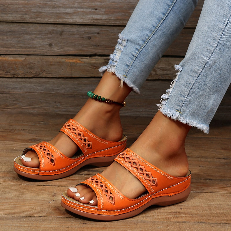 Valora Women’s Orthopedic Sandals featuring triple arch support and posture alignment for ultimate comfort and foot health. 5