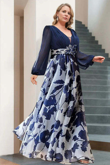 Vera Women's Maxi Dress featuring a stylish V neckline and elegant balloon sleeves, perfect for summer outings and special occasions. 4