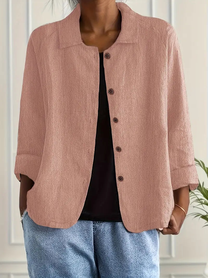 Vera Women’s Top featuring a lightweight layering design and classic style, perfect for versatile fashion and comfortable wear. 1