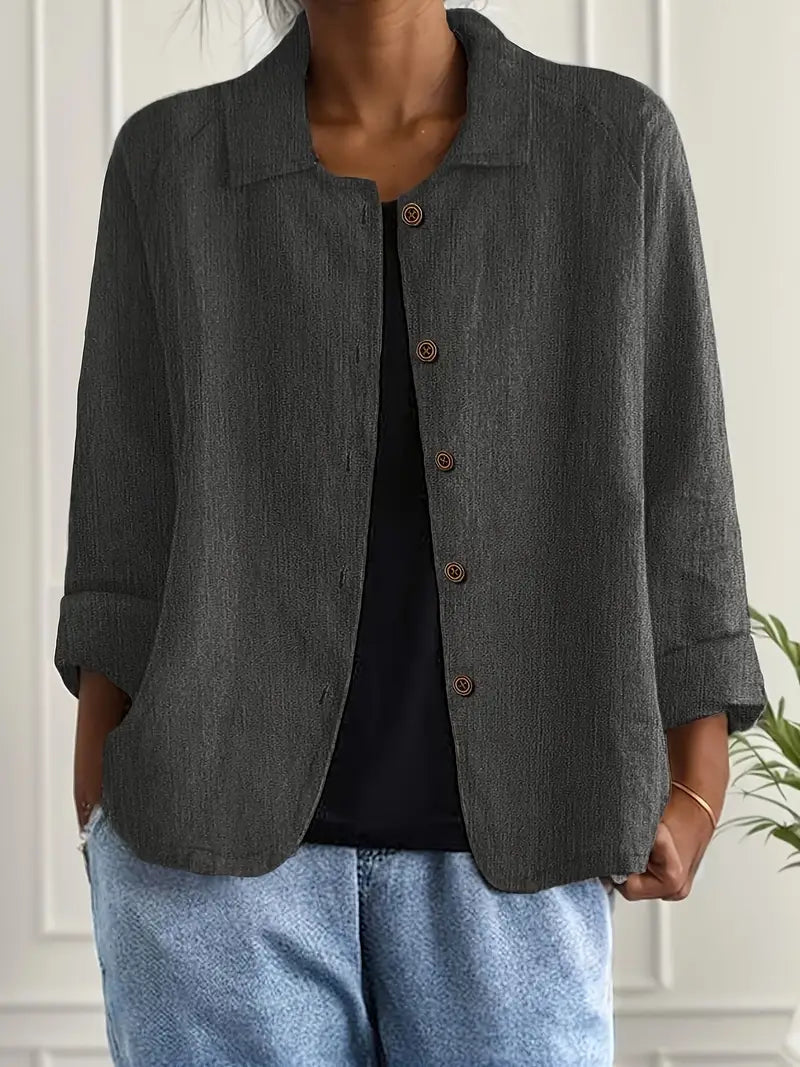 Vera Women’s Top featuring a lightweight layering design and classic style, perfect for versatile fashion and comfortable wear. 11