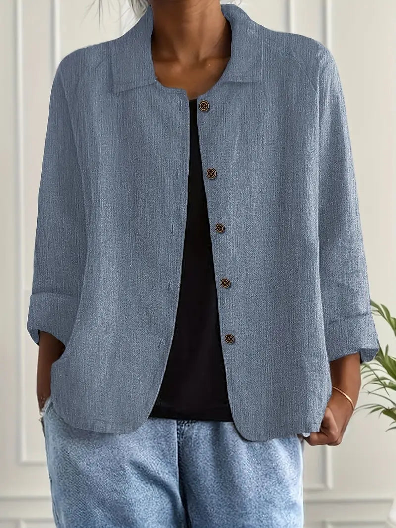 Vera Women’s Top featuring a lightweight layering design and classic style, perfect for versatile fashion and comfortable wear. 3