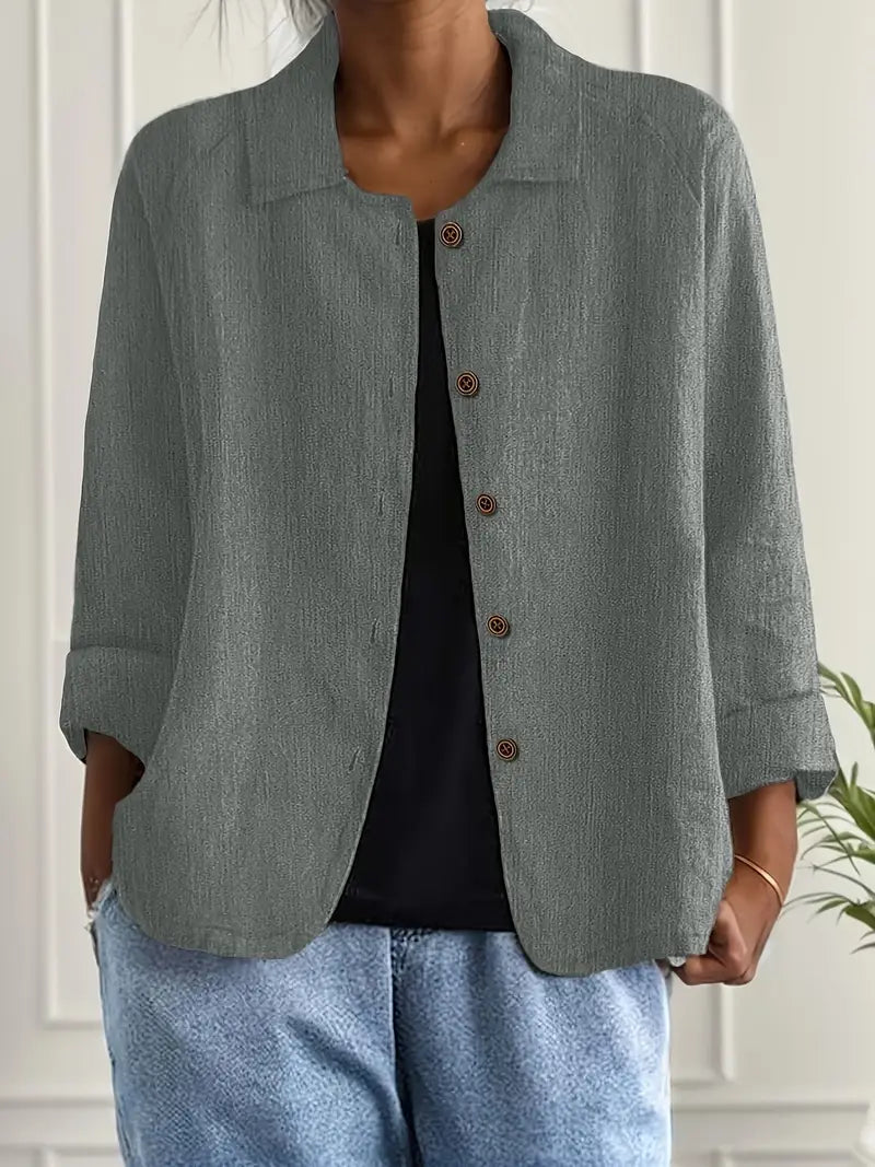 Vera Women’s Top featuring a lightweight layering design and classic style, perfect for versatile fashion and comfortable wear. 4