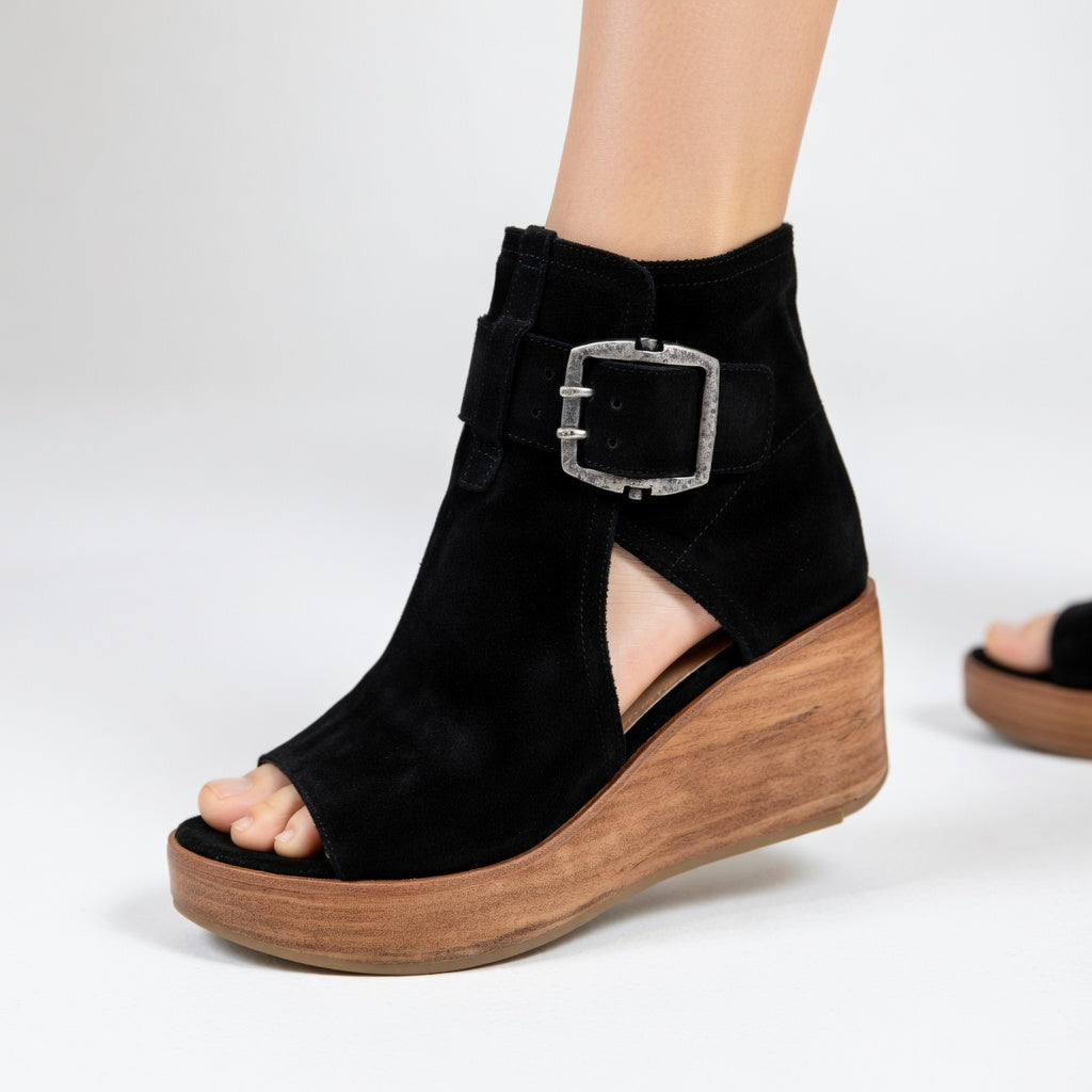 Wendy Women's Open Wedge Ankle Boots featuring a stylish design and comfortable fit, perfect for modern fashion. 2