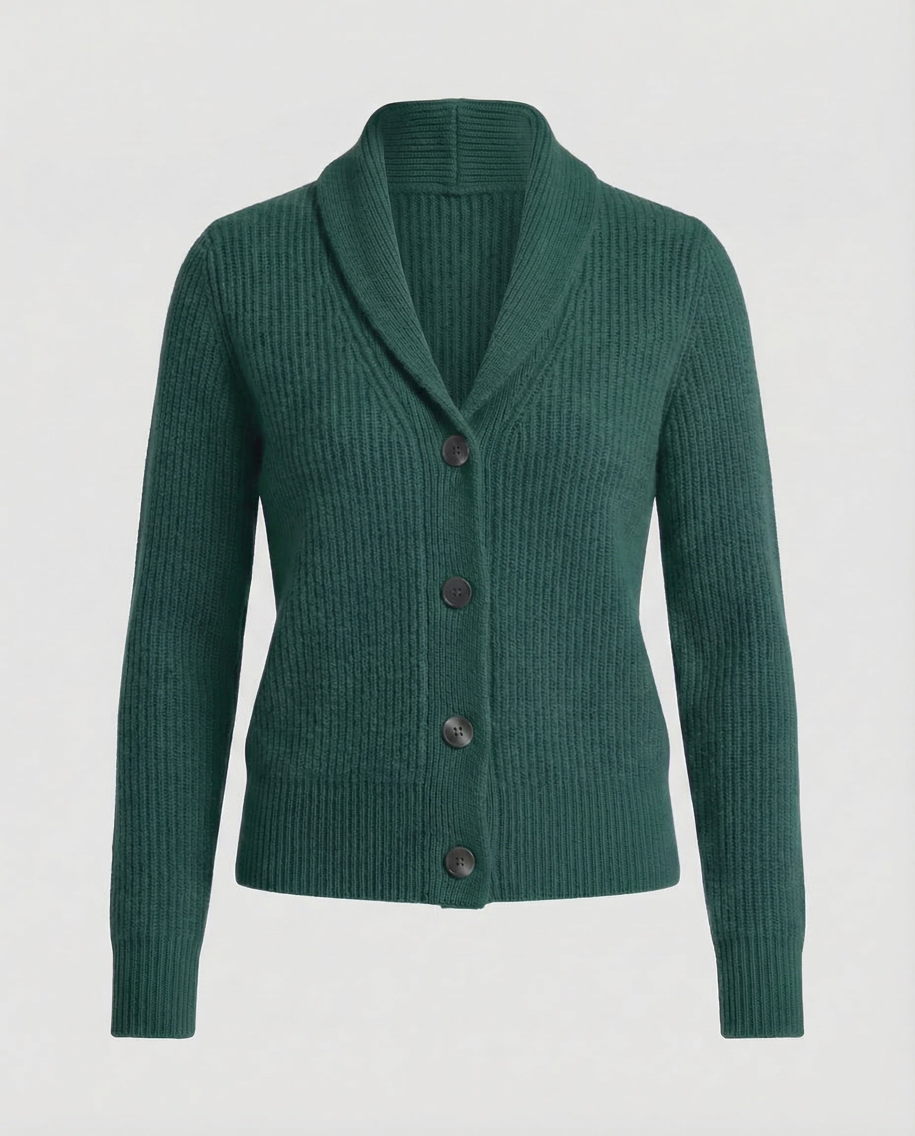 Willa Women’s Cardigan featuring a stylish lapel collar and a classic button front design, perfect for layering in any season. 0