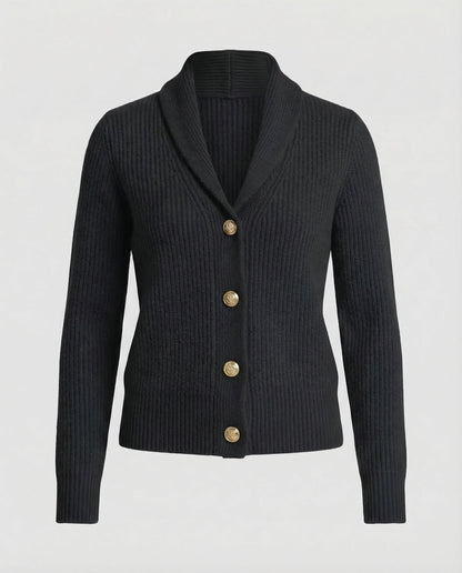 Willa Women’s Cardigan featuring a stylish lapel collar and a classic button front design, perfect for layering in any season. 6