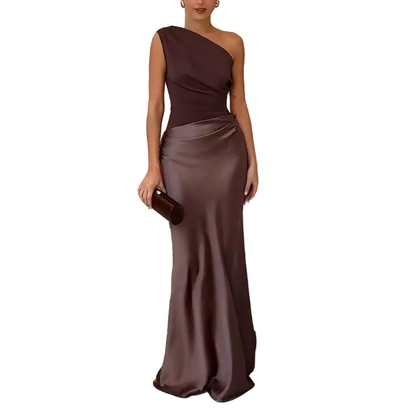 Women’s One Shoulder Maxi Dress