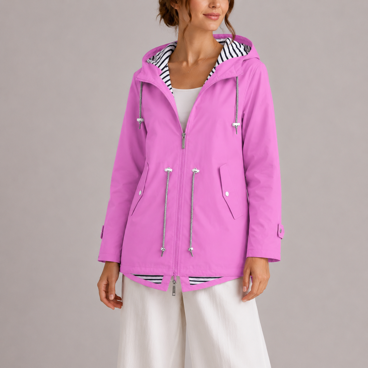 Wren Women's Waterproof Jacket featuring premium fabric for breathability and comfort, ideal for outdoor activities in all weather conditions. 0