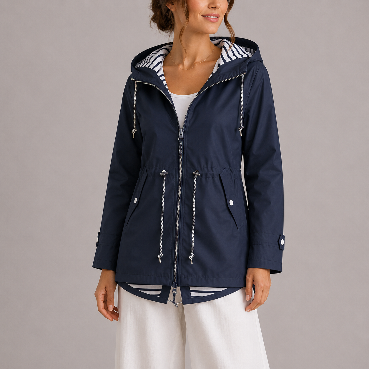 Wren Women's Waterproof Jacket featuring premium fabric for breathability and comfort, ideal for outdoor activities in all weather conditions. 3