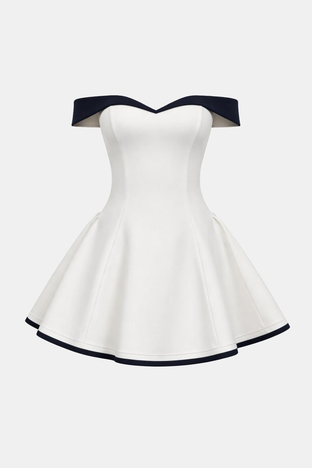Zara women's mini dress featuring an off-shoulder neckline and a flared skirt, perfect for summer outings and casual events. 8