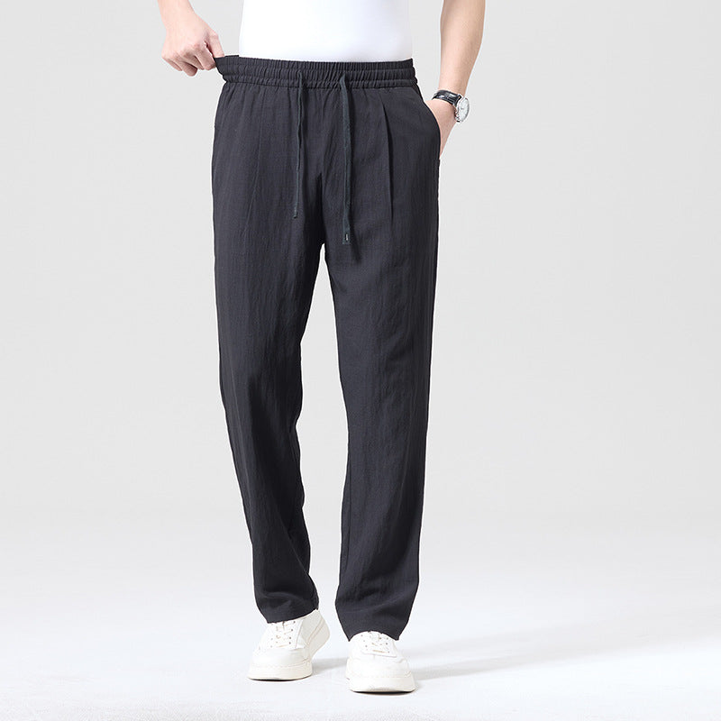 Zen Men's Lounge Pants with Elastic Drawstring Waistband and Side Pockets 0