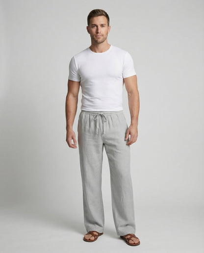 Zen Men's Lounge Pants with Elastic Drawstring Waistband and Side Pockets 1