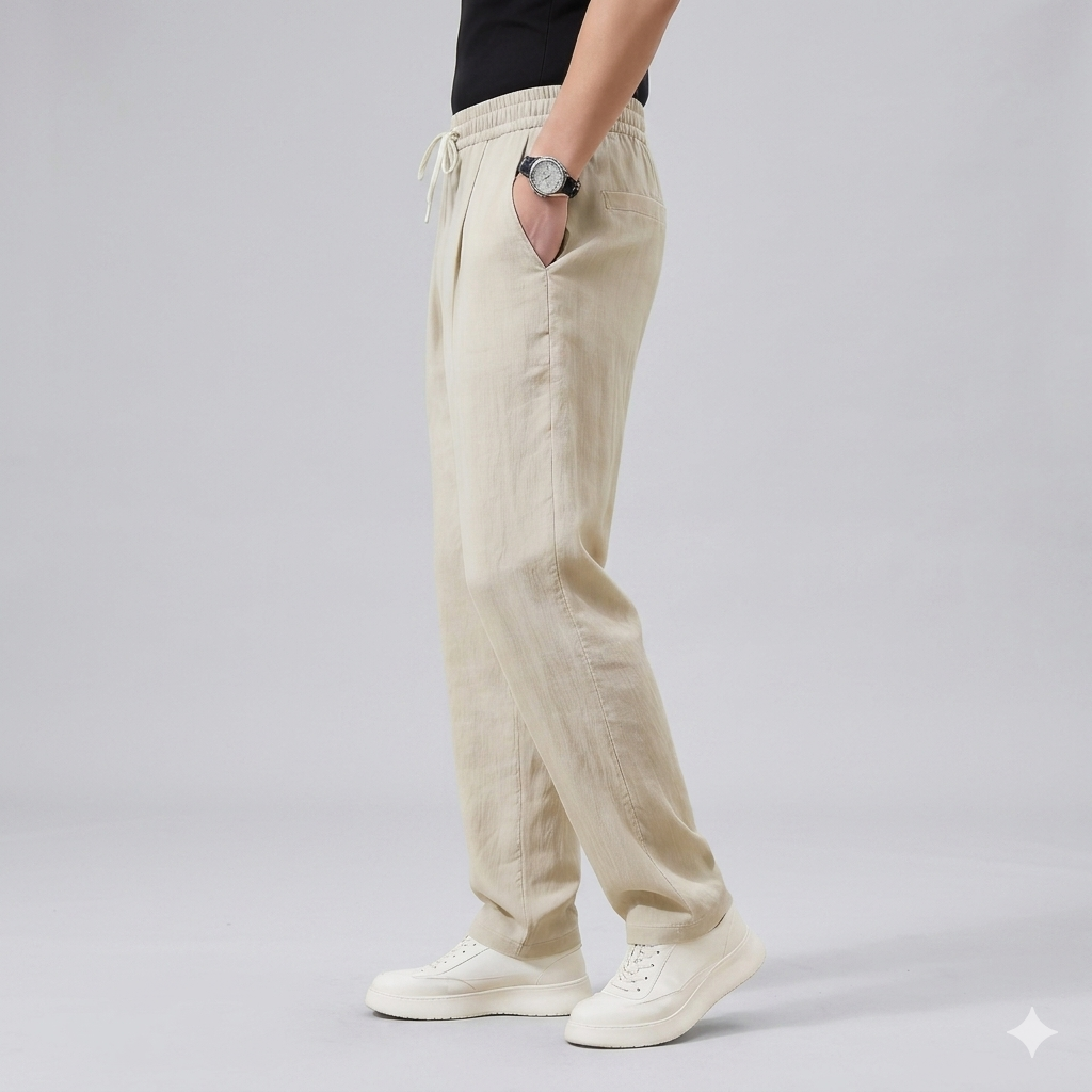 Zen Men's Lounge Pants with Elastic Drawstring Waistband and Side Pockets 6