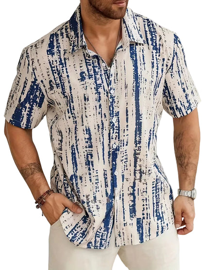 Men's Short-Sleeved Button-Down Shirt