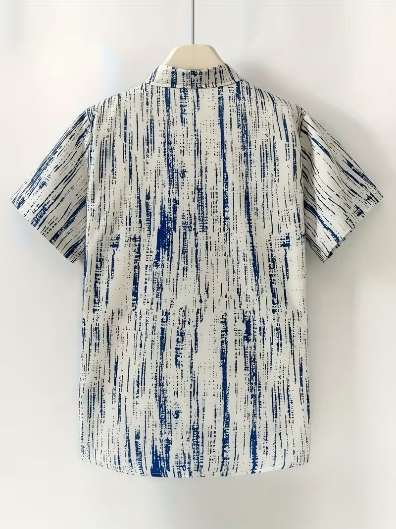 Men's Short-Sleeved Button-Down Shirt