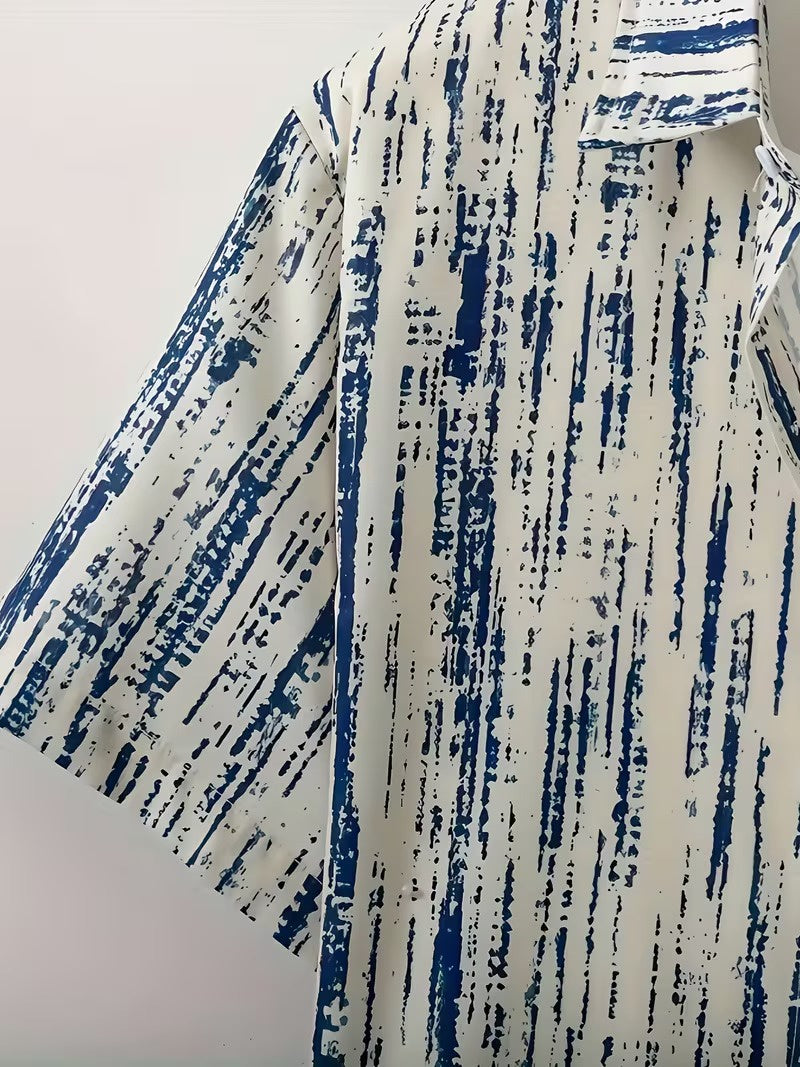 Men's Short-Sleeved Button-Down Shirt