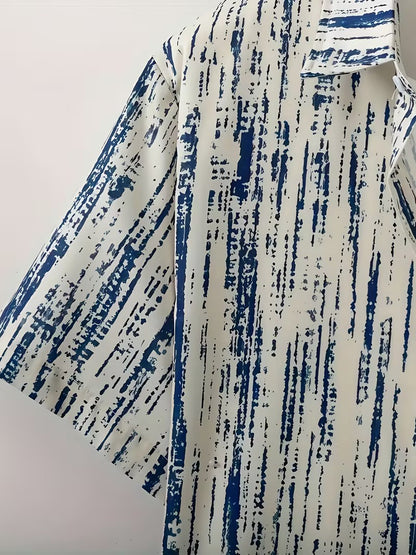 Men's Short-Sleeved Button-Down Shirt