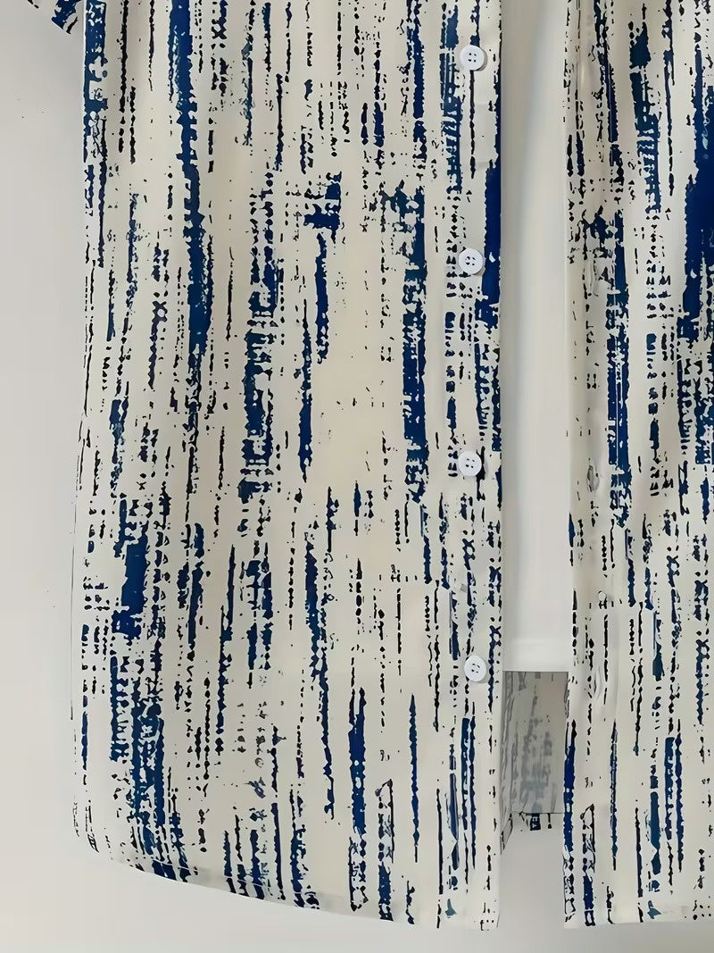 Men's Short-Sleeved Button-Down Shirt