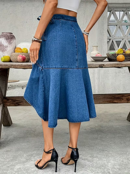 Women's Asymmetrical Wrap Skirt