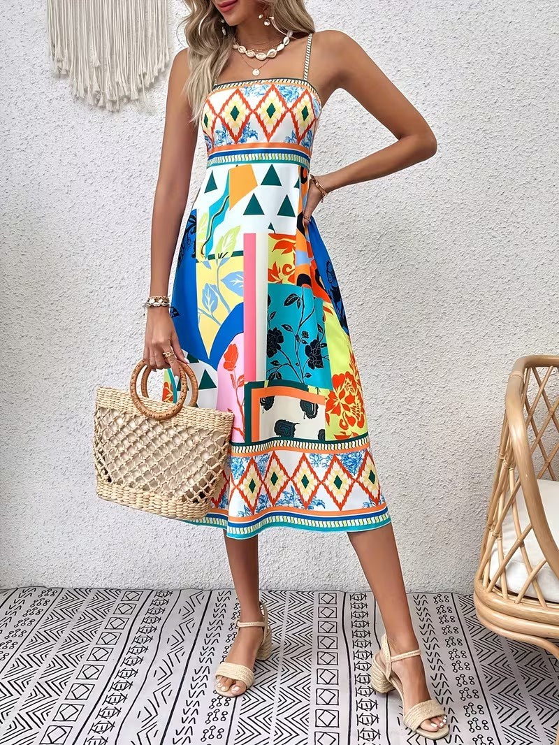 Women's Sleeveless Midi Dress